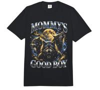 Mommy's Good Boy Wolf Pack Luna Llena Bootleg Divertido Comfort Colors Adult Heavyweight T-Shirt