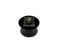 Mommy's Good Boy Wolf Pack Luna Llena Bootleg Divertido PopSockets PopGrip Adhesivo