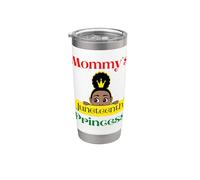 Mommy's Juneteenth Princess Black Girl Magic Vaso térmico de acero inoxidable de doble pared