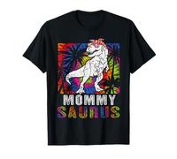 Mommysaurus T-rex Mommy Saurus Family Tie Dye Camiseta