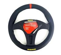 MOMO Cubre Volante Elegant Universal, Color Negro/Rojo