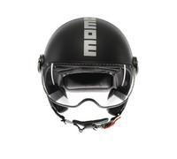 Momodesign FGTR Evo Mono, casco jet L female Mate Negro/Plata