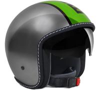 Momo Design Blade Alu/Grün Jethelm, gris/verde, Talla XXS (54)