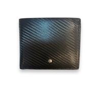 MOMO Design Cartera piel efecto carbono Art. MO01CA, Negro