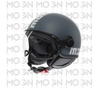 MOMO Design FGTR Classic Candy Casco Jet Ottanio Mate Gris Blanco ECE 22.06