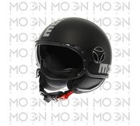 Momodesign FGTR Evo Mono S26, casco abierto M female Mate Negro/Plata