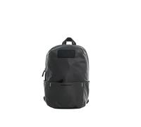 MOMO Design Mochila Hombre Poliuretano Negro con Cremallera - 35x24x12 cm Grigio scuro UNICA