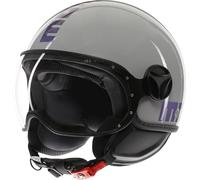 MOMO FGTR Classic Flip Casco Jet, gris-azul, tamaño XL para Hombres