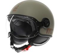 Momodesign FGTR Classic Flip, casco abierto M male Mate Oliva/Bronce/Verde