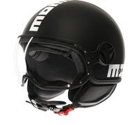 MOMO FGTR Classic Mono S26 Casco a reacción, Black Matt, Talla S (55/56)