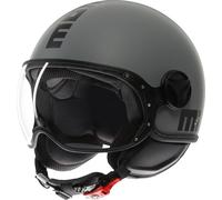 MOMO FGTR Classic Mono S26 Casco a reacción, Grey matt, Talla XS (53/54)