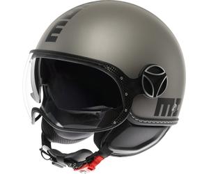 MOMO FGTR Evo Mono 2.0 Casco a reacción, plata, tamaño S para Hombres