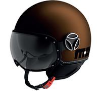 MOMO FGTR Evo Mono Casco Jet, marrón, tamaño M para Hombres