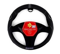 MOMO Funda volante universal poliuretano negro/gris