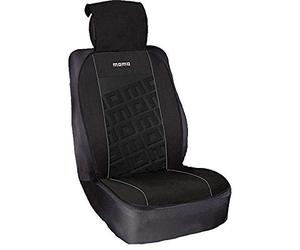 MOMO MOMLSCU008BG Respaldo Asiento para Coches, Negro/Gris