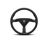 MOMO Motorsport Montecarlo MCL35BK1B - Volante de piel con puntada negra de 350 mm
