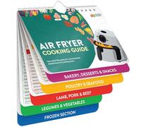 Momo & Nashi Hoja de trucos para freidora de aire, folleto de guía de cocina, libros de cocina para freidora de aire, forros para freidoras de aire, utensilios de regalo de cocina, accesorios para fre