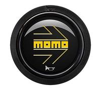 MOMO PULSADOR ARROW LOGO POLISH NEGRO-YEL.2C R