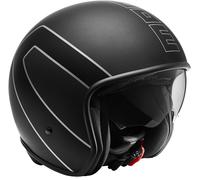 MOMO Raptor Black Matt Casco jet, negro, tamaño 2XS para Hombres