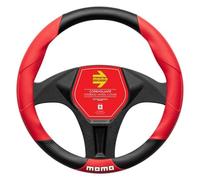 Momo Refial - Funda para volante Tuning negro/rojo 36,5-37,9 cm
