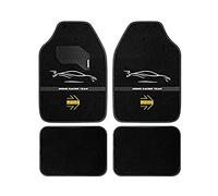 MOMO Set completo de 4 piezas alfombrillas Racing universales negro y blanco