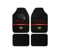MOMO Set Completo 4 Piezas ALFOMBRAS MOMO UNIVERSALES Negro/Rojo
