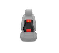 MOMO - Soporte Lumbar para Coche Ergon Corsa, Cojín Ergonómico con Espuma Viscoelástica y Gel, Medidas: 48x40x13 cm, Color Rojo y Negro