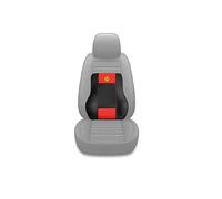 MOMO - Soporte Lumbar para Coche Ergon Corsa, Cojín Ergonómico con Espuma Viscoelástica y Gel, Medidas: 48x40x13 cm, Color Carbón y Negro