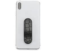 MOMO STICK - El Original! Soporte de Dedo para teléfono móvil - Soporte de móvil para teléfono móvil - Anillo de Celular para iPhone Samsung Huawei (Serie Cocodrilo - Negro)