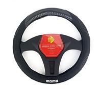 MOMO Funda volante universal poliuretano negro y blanco