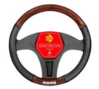 MOMO Funda Volante MOMO Luxury Universal Madera/PVC Negro Y Marron