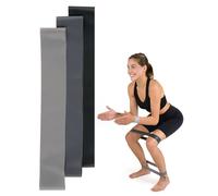 MOMO WAY Juego De 3 Bandas Elasticas Musculacion Rosa y Gris Bandas e Resistencia Diferentes Fuerzas Bandas Gimnásticas para Yoga Pilates Fisioterapia para Mujeres y Hombres Gris 3 Piezas