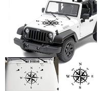 MOMOALA 50X50Cm Brújula Patrón Coche Capucha Pegatinas Vinilo Calcomanías Universales para Jeep para Wrangler Rubicon Jk Cj