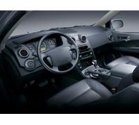 Momoap Tapete de cuero negro para salpicadero de automóvil, cubierta de tablero interior, compatible con SsangYong Actyon 2006-2026