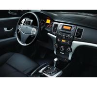 Momoap Tapete de cuero negro para salpicadero de coche, cubierta para salpicadero interior, compatible con SsangYong Korando 2011-2012