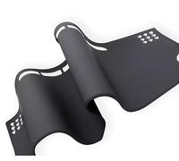 Momoap Tapete de cuero negro para salpicadero de coche, cubierta para salpicadero interior, compatible con SsangYong Tivoli 2016-2019