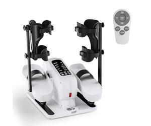 MOMODA Mini Eliptica Bajo Escritorio, Pedaleador Eléctrico 2 en 1 con 12 Niveles Ajustables para Ancianos, hogar y Oficina, adelante y atrás, Manual y automático