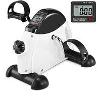 MOMODA Mini Pedaleador bajo Escritorio para Piernas/Brazos con Pantalla LCD para Hogar/Oficina