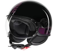 MOMO Cascos FGTR Classis Stripes Black / Fuxia S