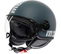 MOMO FGTR Classic Candy Casco Jet, verde-azul, tamaño L para Hombres