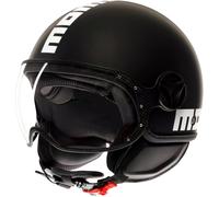 Momodesign FGTR Classic Mono, casco abierto XL female Mate Negro/Blanco