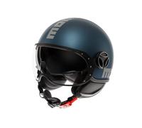 Momodesign-FGTR EVO E2206 | Casco de Moto Demi-Jet Unisex con Visera Solar Integrada y Forro Interior Extraíble DrySpeed para Uso Urbano