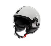 Momodesign-FGTR EVO E2206 | Casco de Moto Demi-Jet Unisex con Visera Solar Integrada y Forro Interior Extraíble DrySpeed para Uso Urbano
