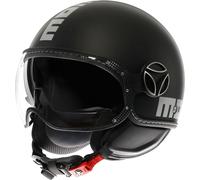 Momodesign FGTR Evo Mono, casco jet L female Mate Negro/Plata