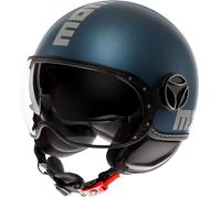 Momodesign FGTR Evo Mono, casco jet XS female Mate Azul Oscuro/Plata
