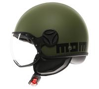 MOMODESIGN Momo Design FGTR Classic Casco Jet Mate/Verde/Negro 55 unisex