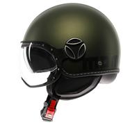 MOMODESIGN Momo Design FGTR Evo Casco Jet Mate/Negro/Verde 57 unisex