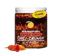 Momofuku Chile crujiente extra picante de David Chang (5.3 onzas), aceite con ajo crujiente y chalotas, crujiente para cocinar como salsa o cobertura