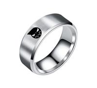momogut Anillos de anime Death the Kid Evans Soul Albarn Maka Anillo Simple Stylish Anillo de Acero Inoxidable Accesorio Versátil para el Uso Cotidiano