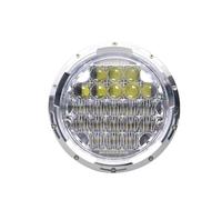 MOMOHCHGBT Conjunto De Faros De Motocicleta Para Davidsion Para Softail Slim Fat Boy Con Luces Circulación Diurna DRL De Alta/Potencia LED H4 De 7 Pulgadas Delanteros(002 Chrome)